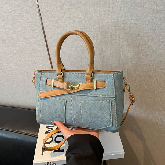 Damen elegante Wildleder-Handtasche mit abnehmbaren Schulterriemen Nord Taschen
