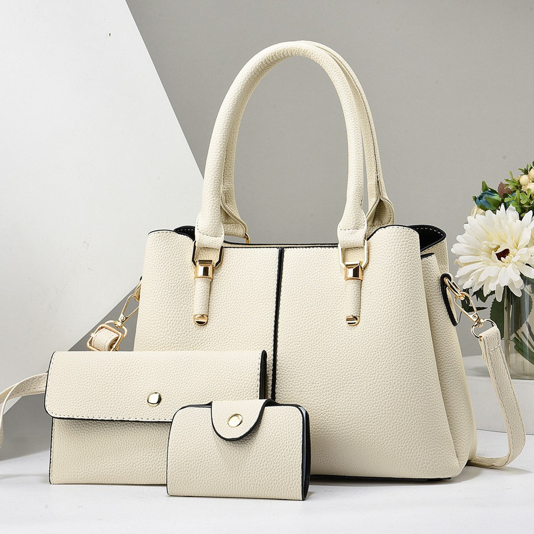 Damen elegante Handtasche mit abnehmbarem Portemonnaie Nord Taschen