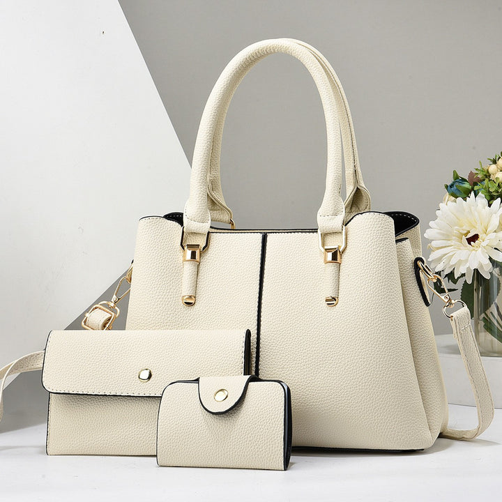 Damen elegante Handtasche mit abnehmbarem Portemonnaie Nord Taschen