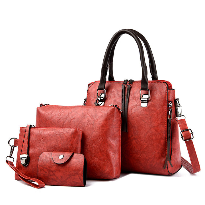 Damen elegante Handtasche mit passendem Geldbeutel und Kosmetiktäschchen Nord Taschen