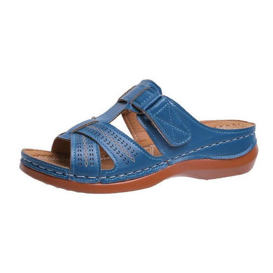 Damen Komfortable Sandalen mit verstellbaren Riemen und anatomischer Fußbett