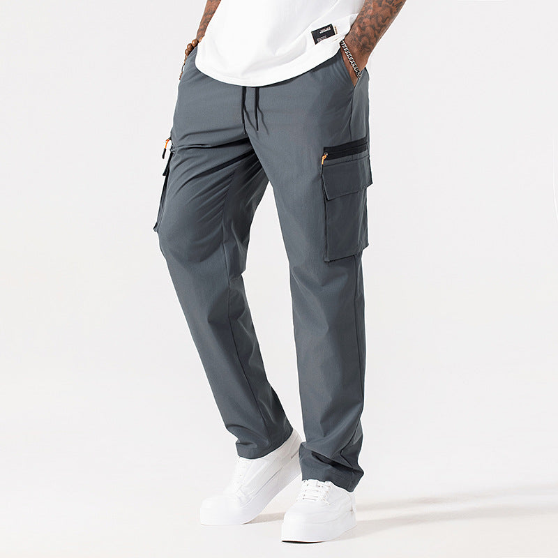 Herren Utility-Cargo-Hose mit elastischem Bund und Kordelzug Nord Taschen