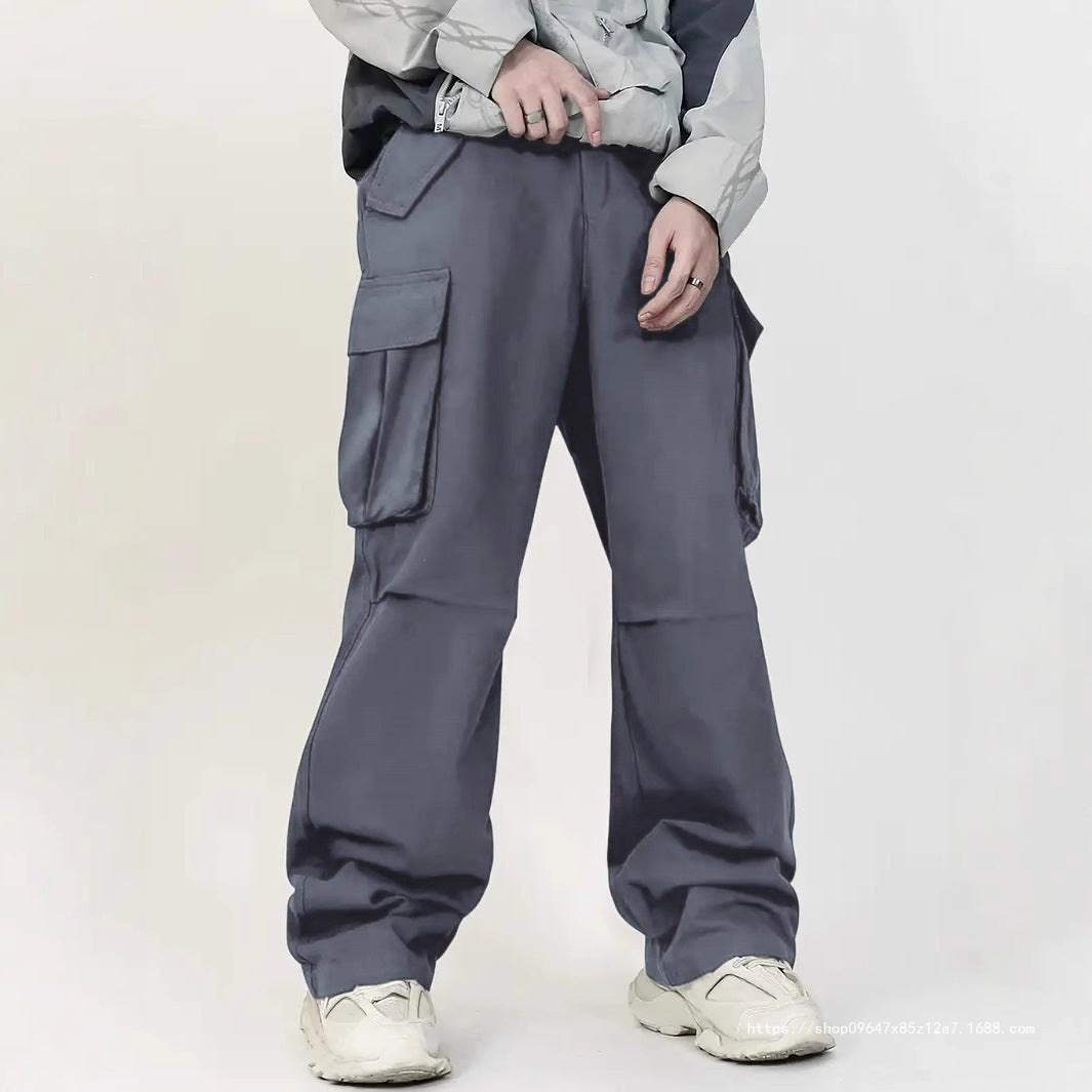 Herren Weite Utility‑Cargohose mit Multifunktions‑Taschen & legerer Baggy‑Passform Nord Taschen