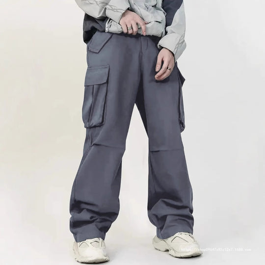 Herren Weite Utility‑Cargohose mit Multifunktions‑Taschen & legerer Baggy‑Passform Nord Taschen