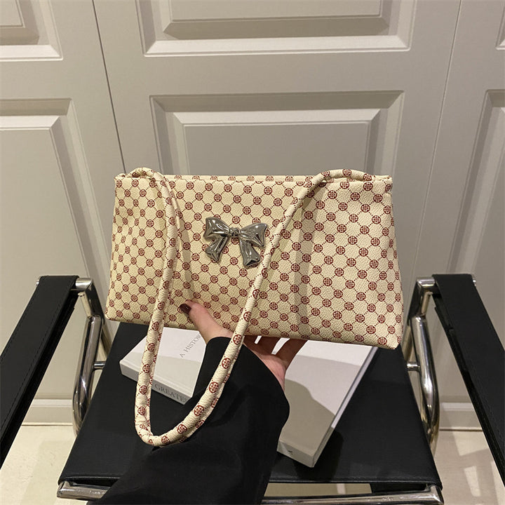 Damen elegante Umhängetasche mit stilvollem Bow-Design Nord Taschen
