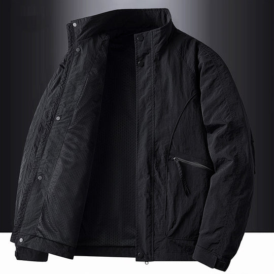 Herren Leichte Übergangsjacke mit hohem Kragen und praktischen Taschen Nord Taschen 1788242366