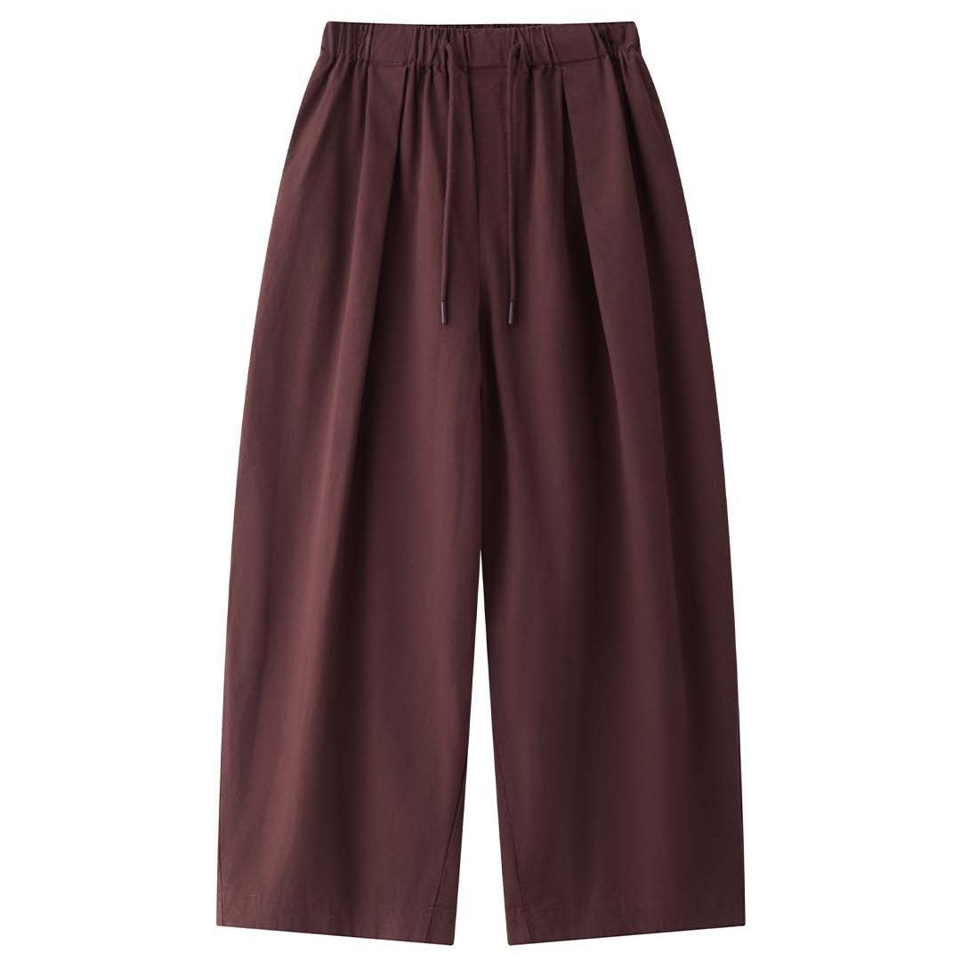 Damen Weite High‑Waist Cargo-Harem-Hose mit elastischem Bund und großen aufgesetzten Taschen Nord Taschen