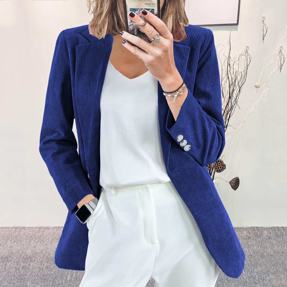 Cord Blazer Damen Elegant