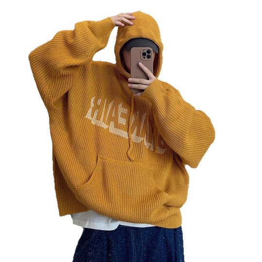 Damen Komfortabler oversized Hoodie mit grafischem Schriftzug Nord Taschen