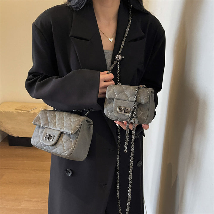 Damen Mini-Handtasche mit gepolstertem Design und elegantem Kettenriemen Nord Taschen