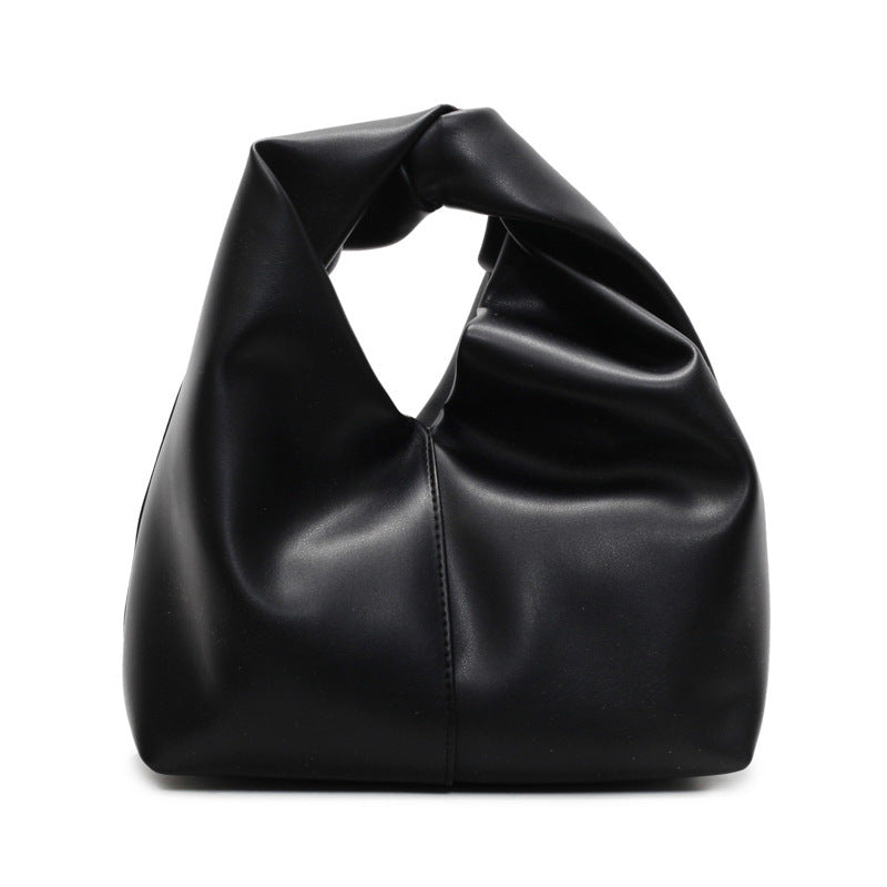 Damen Hobo-Tasche mit dekorativem Knotenverschluss und geschmeidiger Kunstlederoberfläche Nord Taschen