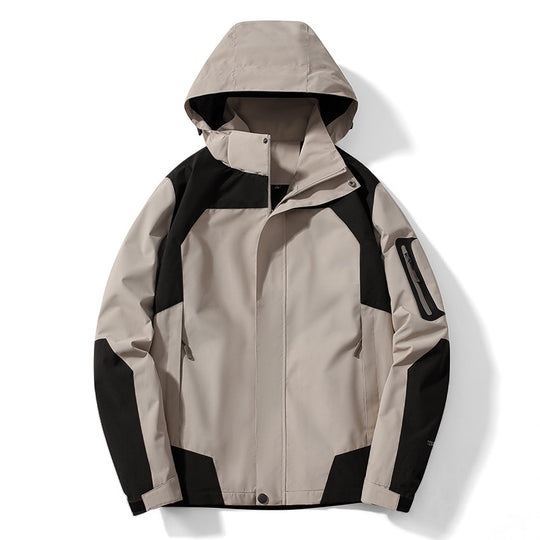 Herren technische Softshell‑Jacke mit abnehmbarer Kapuze, wasser- und winddichter Membran sowie Ärmel‑Utilitytasche Nord Taschen