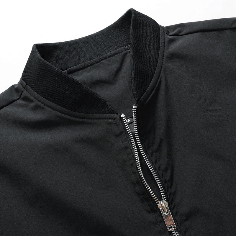 Herren leichte Nylon-Bomberjacke im Aviator‑Utility‑Stil mit Ärmeltasche und Rippbündchen Nord Taschen