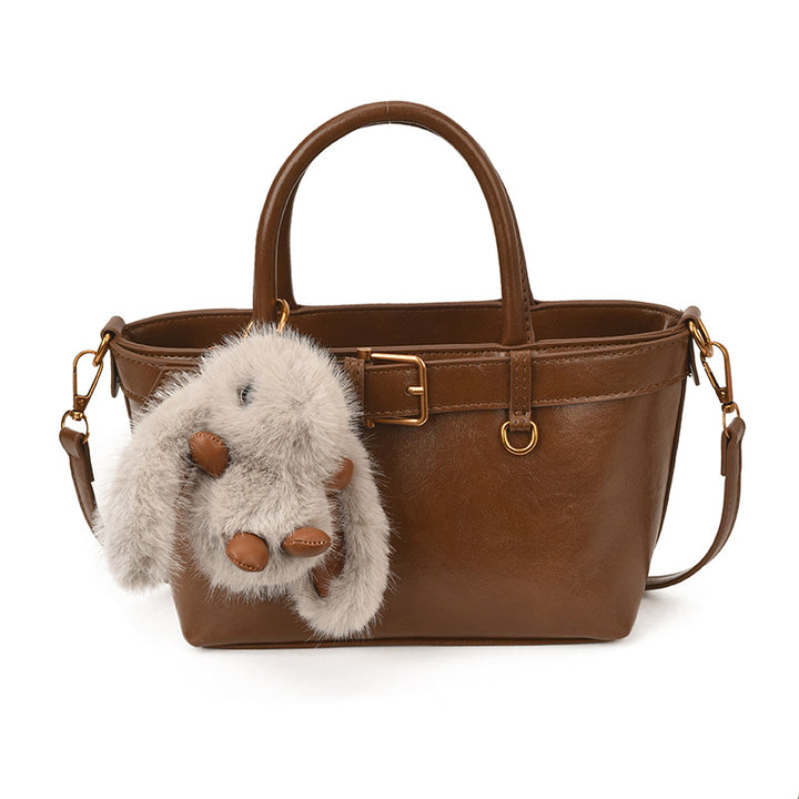 Damen Taschen mit abnehmbarem Plüschanhänger Nord Taschen