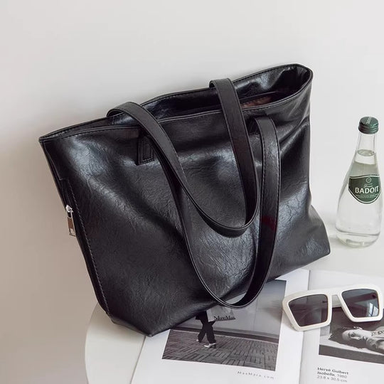 Damen Shopper-Tasche aus hochwertigem Kunstleder mit praktischen Innentaschen Nord Taschen