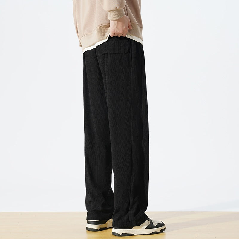 Herren Weite Cordhose im Relaxed‑Fit mit Tunnelzugbund & geradem Bein Nord Taschen