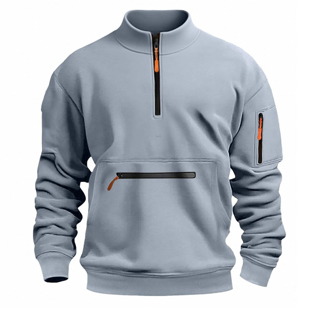 Herren funktionale Sweatshirt mit Reißverschluss