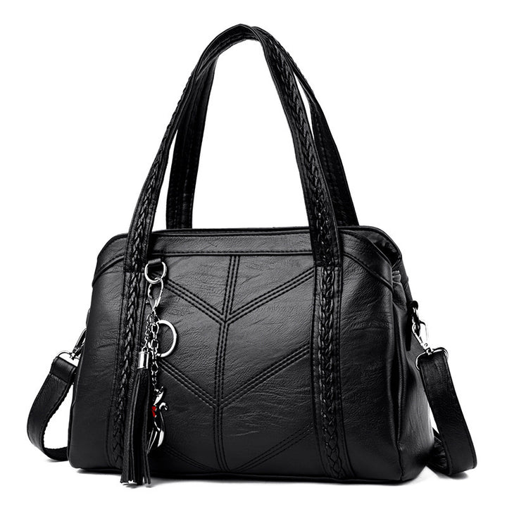 Damen stilvolle Handtasche mit strukturiertem Obermaterial Nord Taschen