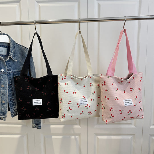 Damen Tragetasche mit fruchtigem Kirschmotiv Nord Taschen