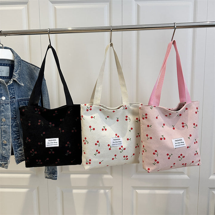 Damen Tragetasche mit fruchtigem Kirschmotiv Nord Taschen