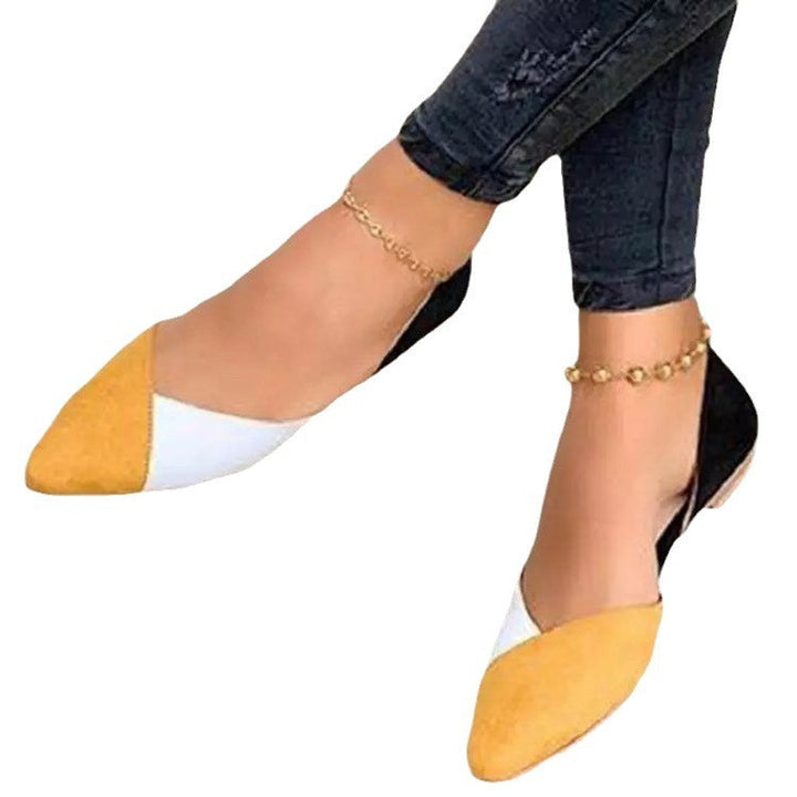 Damen Ballerinas im modernen Farbblockdesign Nord Taschen