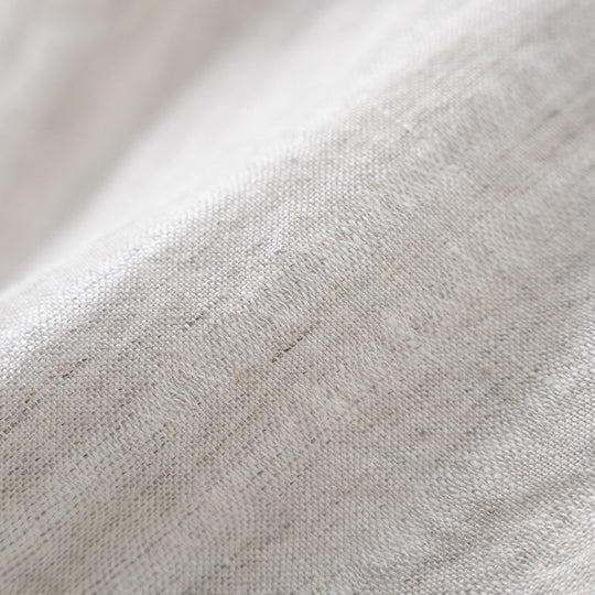 Damen Weite Leinenhose mit Bundfalten hoher Taille und elastischem Rückenteil Nord Taschen