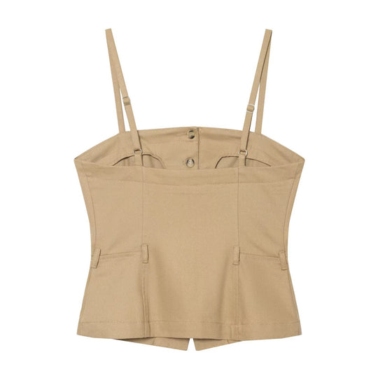 Damen Weite Culotte-Hose mit Bundfalten, Gürtelschlaufen und seitlichen Eingrifftaschen Nord Taschen
