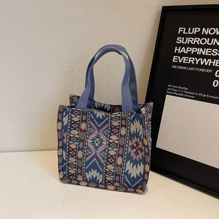 Damen Tragetasche mit ethnischem Muster und robusten Griffen Nord Taschen