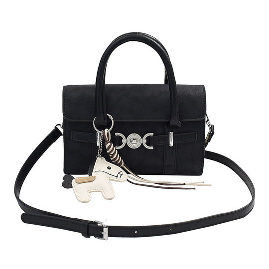 Damen Handtasche im Vintage-Stil mit abnehmbarem Tieranhänger Nord Taschen