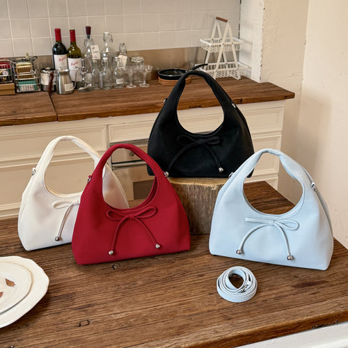 Damen modische Umhängetasche mit kreativem Kordelzug und rundem Griff Nord Taschen