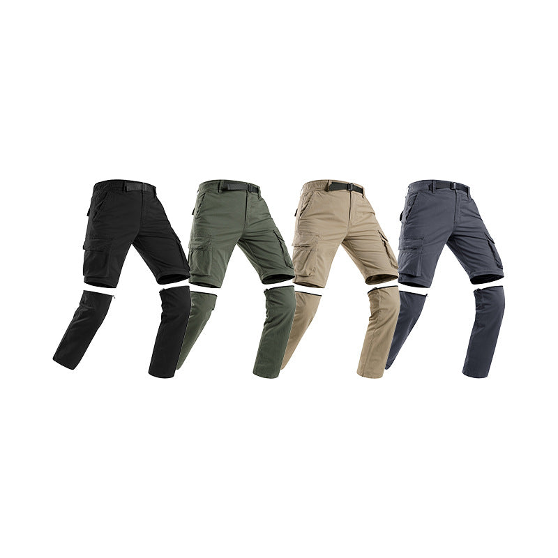 Herren Zip-off Convertible-Cargo-Hose mit abtrennbaren Beinen und Mehrfachtaschen Nord Taschen