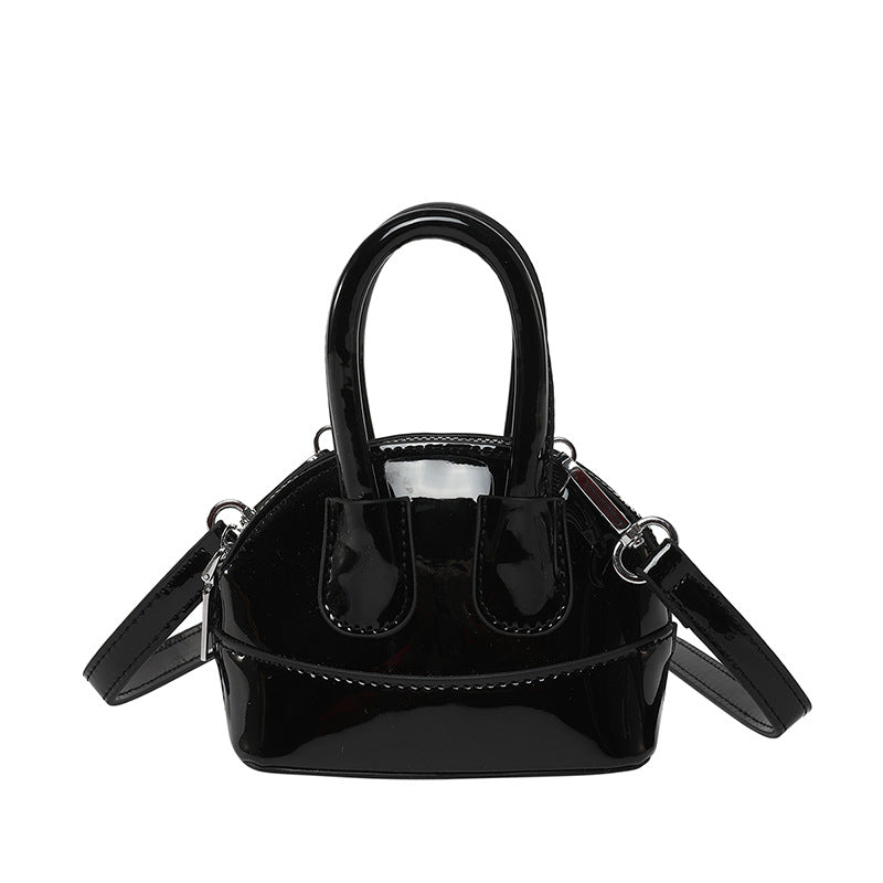 Damen Mini-Handtasche mit elegantem Hochglanz-Finish und abnehmbarem Schulterriemen Nord Taschen
