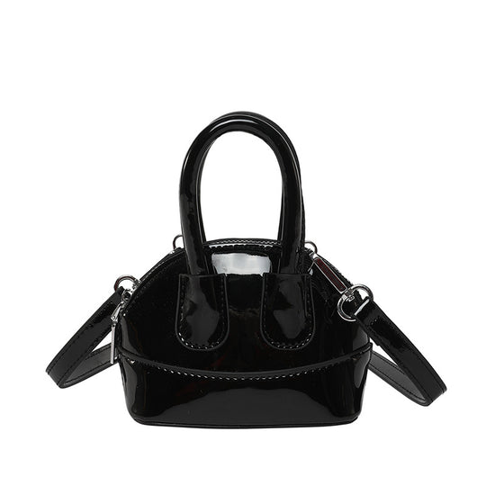 Damen Mini-Handtasche mit elegantem Hochglanz-Finish und abnehmbarem Schulterriemen Nord Taschen