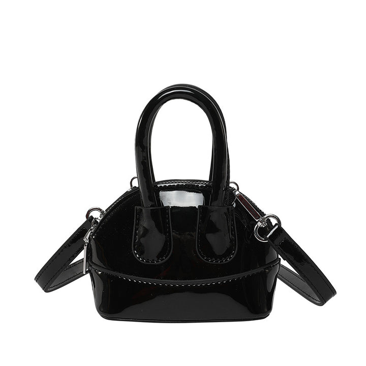 Damen Mini-Handtasche mit elegantem Hochglanz-Finish und abnehmbarem Schulterriemen Nord Taschen