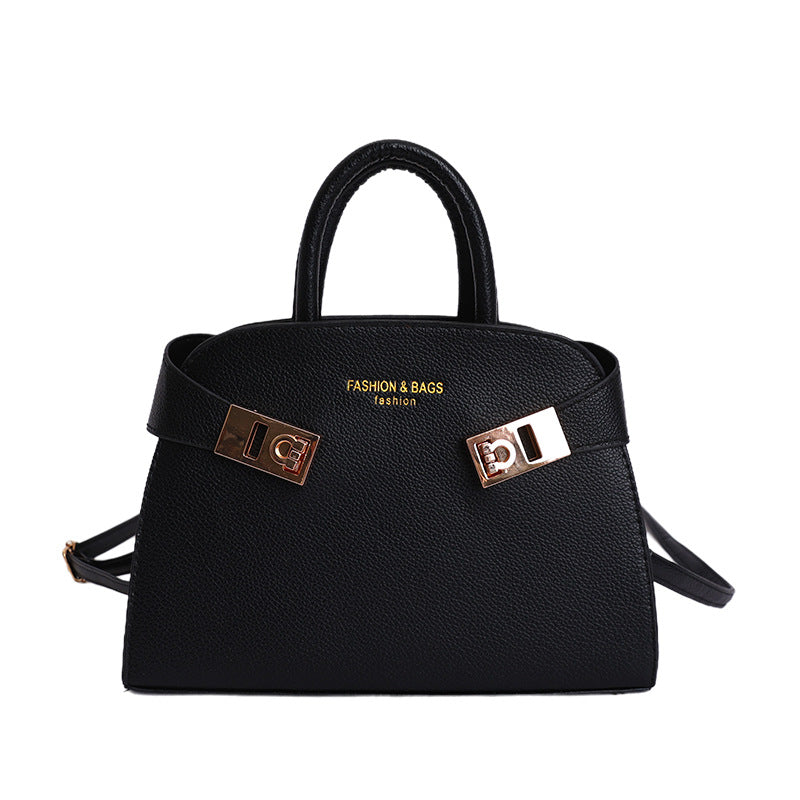 Damen elegante Handtasche mit verspieltem Verschluss Nord Taschen