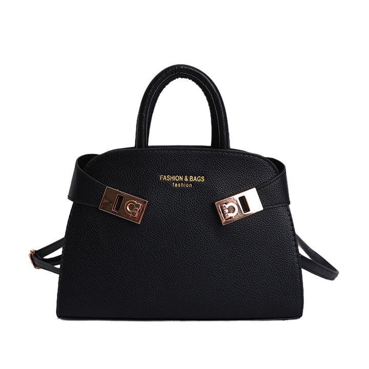 Damen elegante Handtasche mit verspieltem Verschluss Nord Taschen
