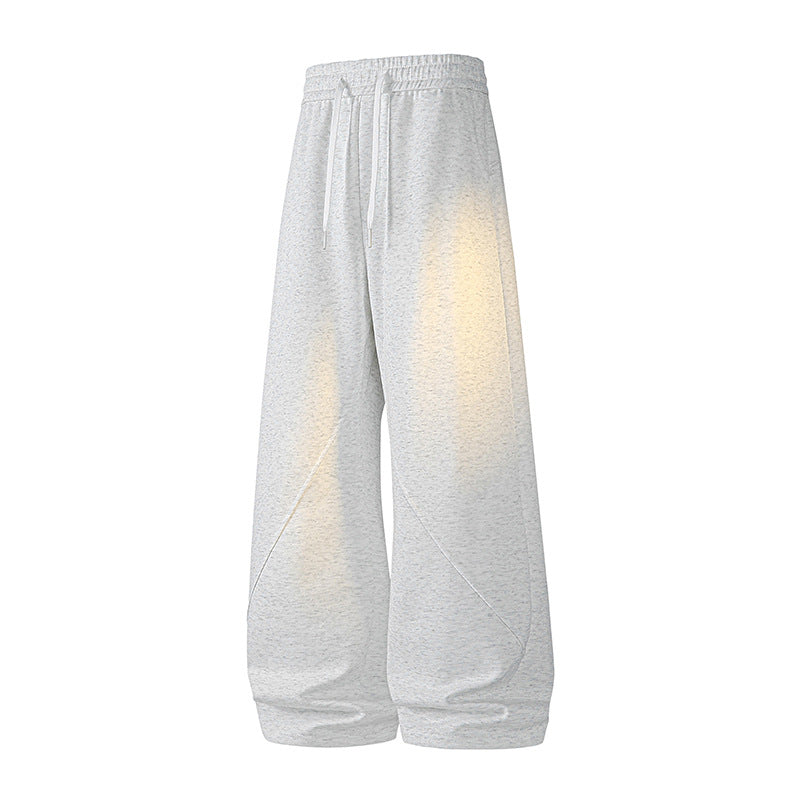 Damen Weite Lounge-Jogginghose mit hohem Bund, Tunnelzug & dekorativen Teilungsnähten Nord Taschen