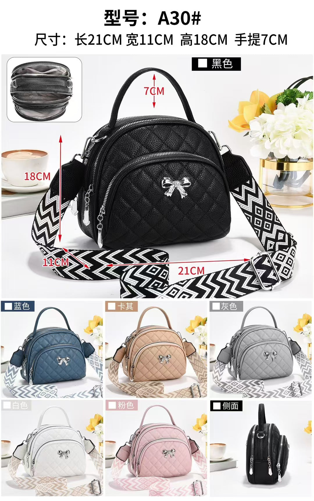 Damen raffinierte Mini-Tasche Nord Taschen