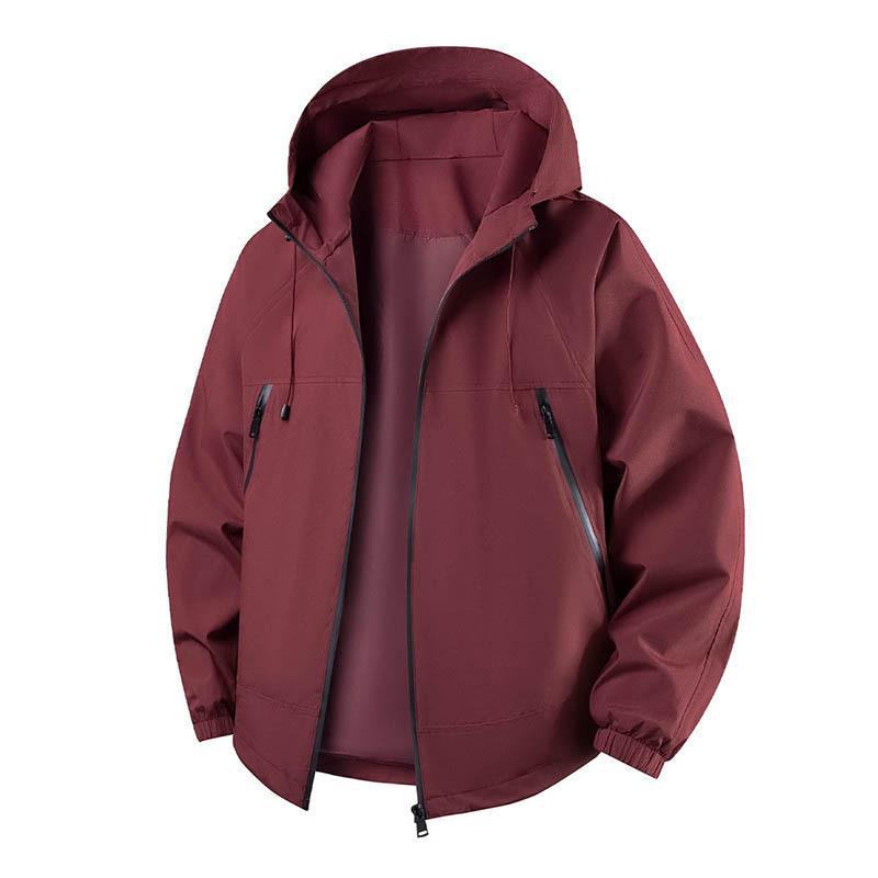 Herren Leichte Outdoorjacke mit verstellbarer Kapuze Nord Taschen