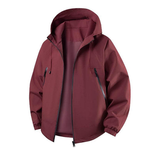 Herren Leichte Outdoorjacke mit verstellbarer Kapuze Nord Taschen