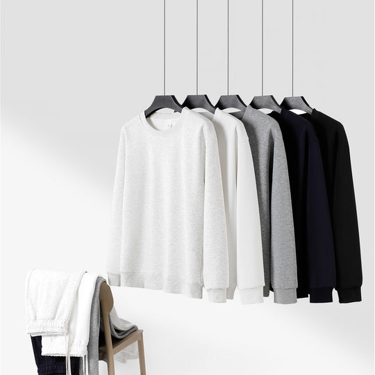 Unisex Weites Lounge-Set aus weichem Baumwollmix mit Rundhals-Sweatshirt und Kordel-Jogginghose Nord Taschen
