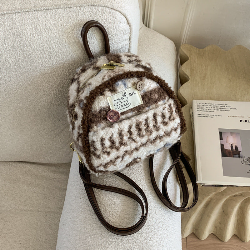 Damen Mini-Rucksack im charmanten, strukturierten Design von Nord Taschen