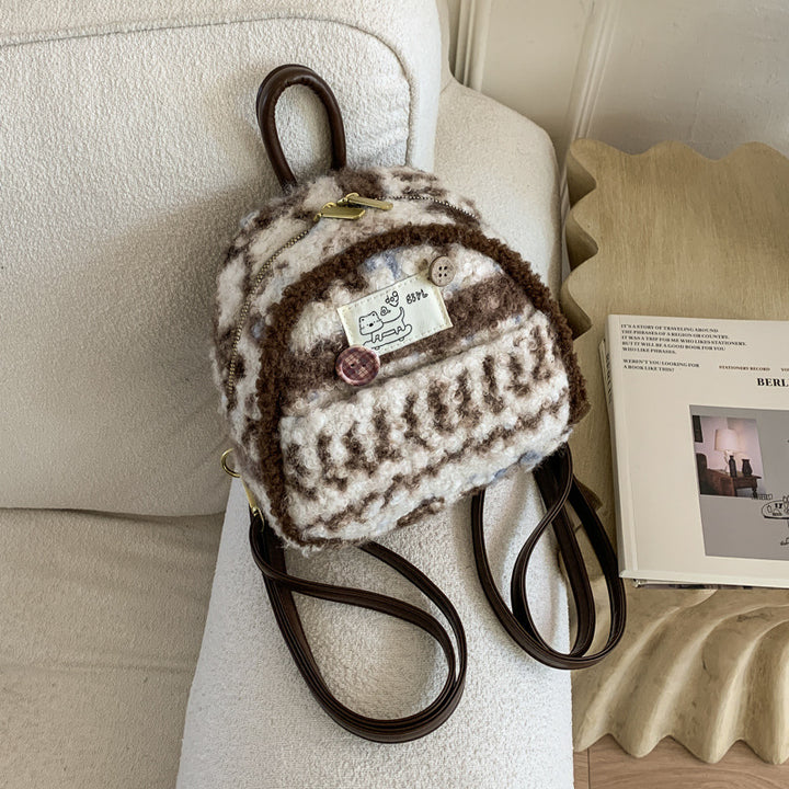 Damen Mini-Rucksack im charmanten, strukturierten Design von Nord Taschen