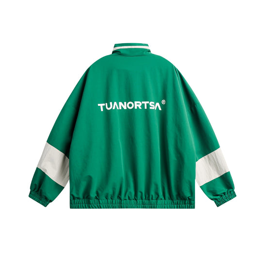 Unisex Boxy-Colorblock-Trainingsblouson mit hohem Stehkragen Nord Taschen