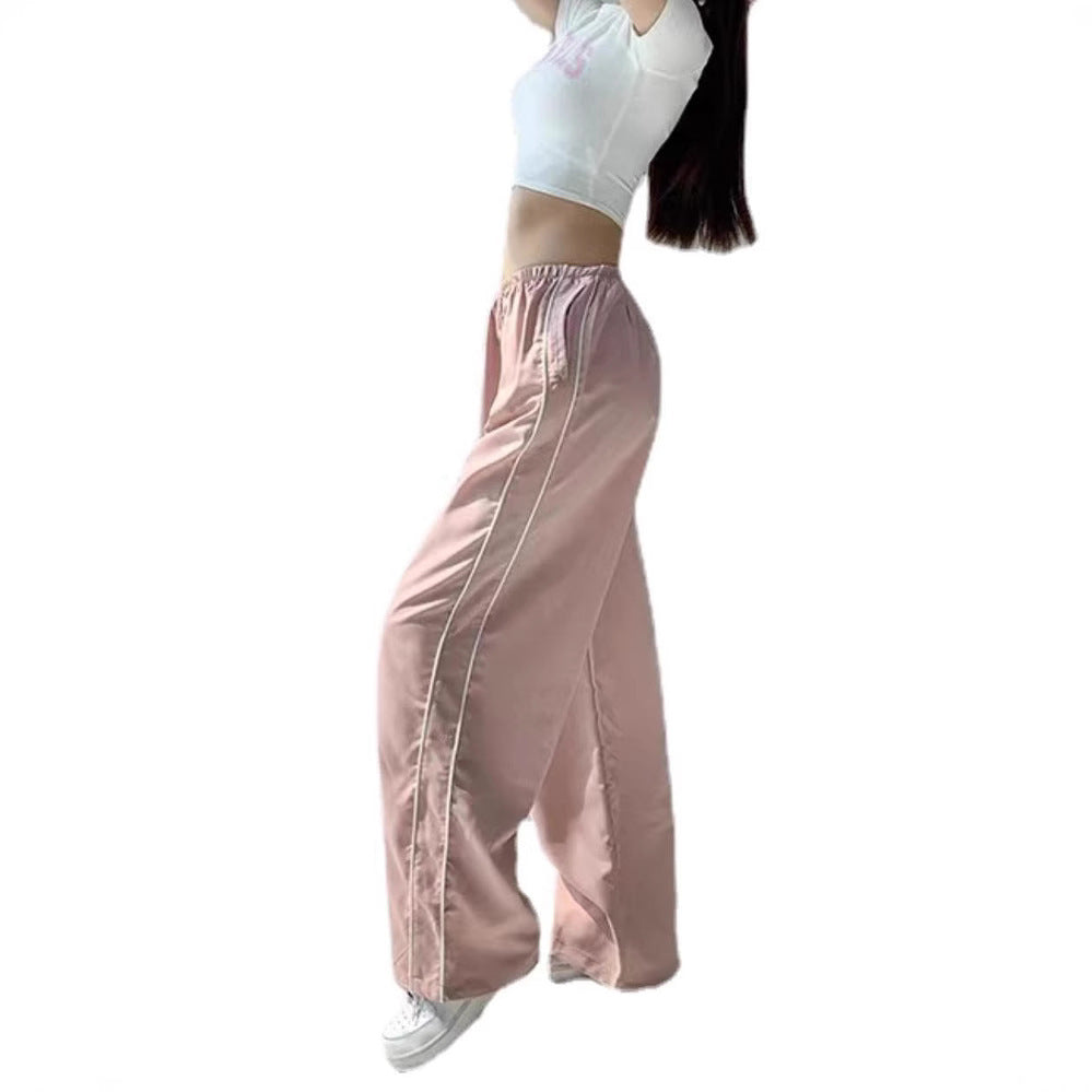 Damen Sportliche High-Waist Freizehhosen