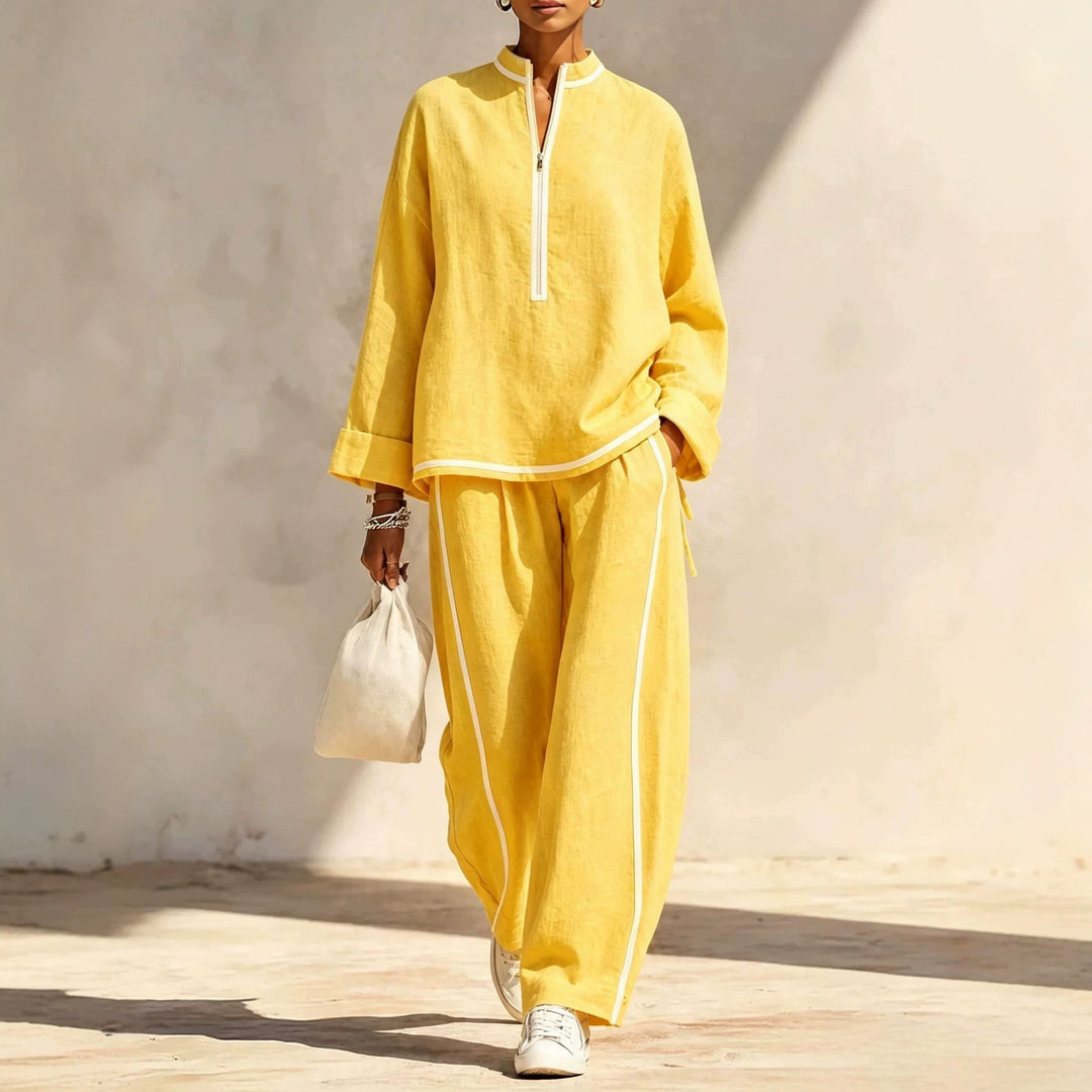 Damen Luftiges und elegantes Pyjama-Set Nord Taschen