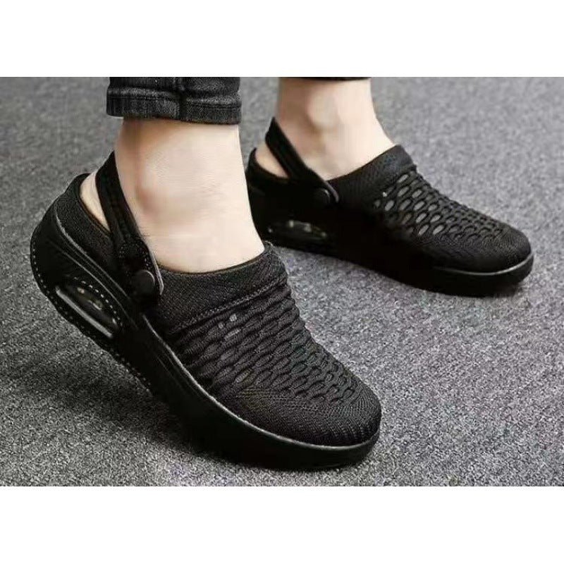 Damen  atmungsaktive Strick-Slingback Sneaker mit Luftpolstersohle Nord Taschen
