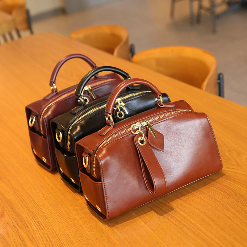 Damen Handtasche mit elegantem Reißverschluss und abnehmbaren Schulterriemen Nord Taschen