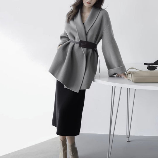 Damen Schicke und elegante Wickeljacke Nord Taschen