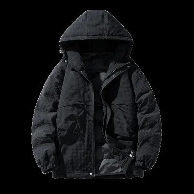Herren Gepolsterter Ripstop-Parka mit Kapuze Oversize-Schnitt und integrierter Umhängetasche Nord Taschen
